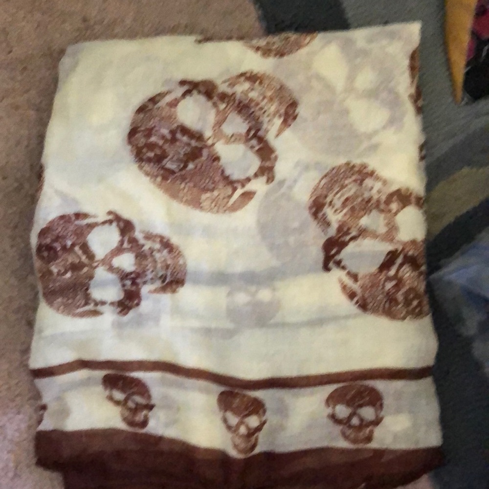 Skull Chiffon  scarf